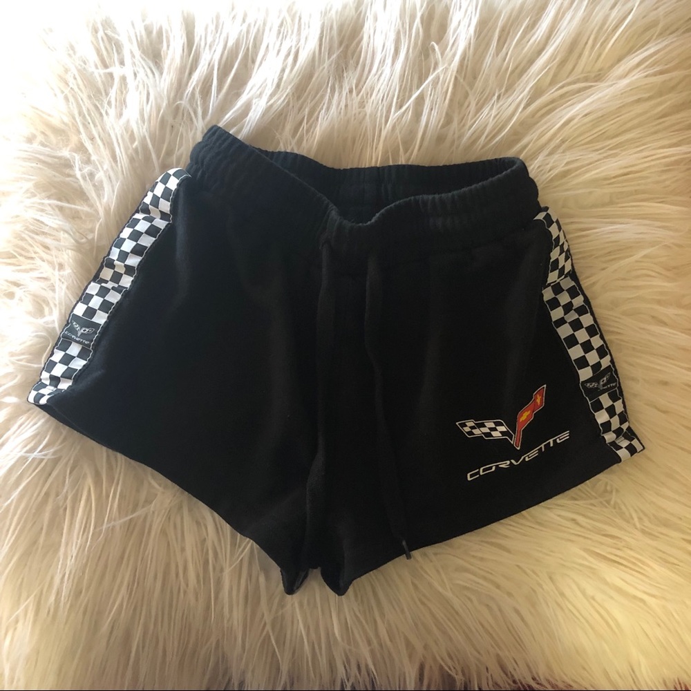 black corvette soft shorts